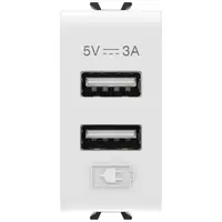 Sursa alimentare usb 1 modul Gewiss Chorus GW10447 , alb