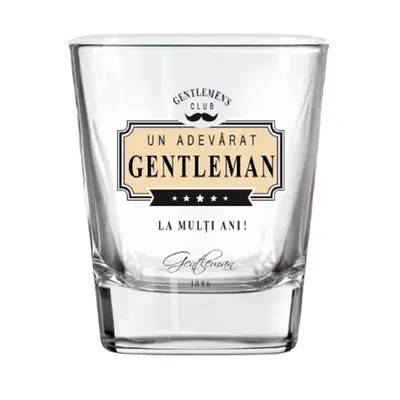 Pahar whisky "Un adevărat gentleman" 200ml