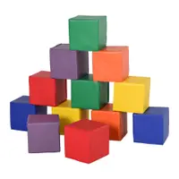 Set 12 Cuburi Moi Joc Educativ pentru Copii Varsta 2 ani, 20x20x20cm