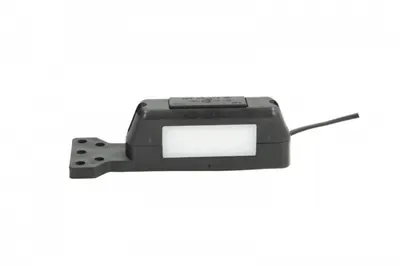 Lumina clarificare stanga, rosu alb, LED, inaltime 105mm; latime 28mm; adancime 34mm, in relief, lungime cablu 210mm, cu cuier, 12 24V (drept in relief)