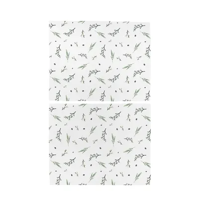 Suport pentru farfurii 2 buc. din material textil 35x45 cm cu model de Crăciun Delicate Green – Butter Kings