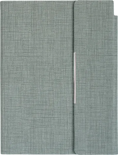 Agenda din piele cu capac magnetic Trend A5 - Gri