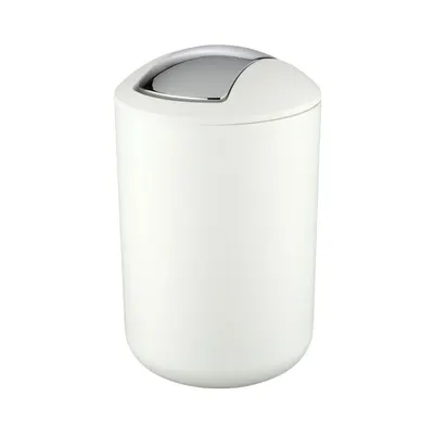 Coș de gunoi alb din plastic 6,5 l Brasil – Wenko