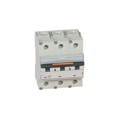 Siguranta automata MCB - DX³ - 25 kA - 3P 400 V~ - 80 A - D curba