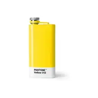 Sticlă de buzunar din oțel inoxidabil 150 ml Yellow 012 – Pantone
