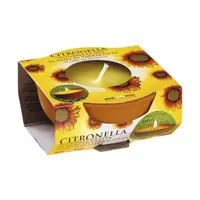 Set 2 x Lumanare Citronella, Recipient Teracota, 10 Ore