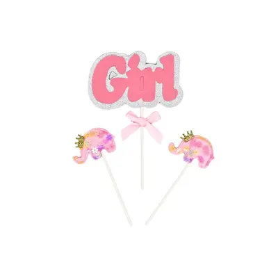 Cake Topper tort Girl elefant roz