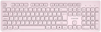 Tastatură Canyon - HKB-W01, wireless, bej