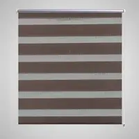 Jaluzea tip zebra, 80 x 175 cm, cafeniu