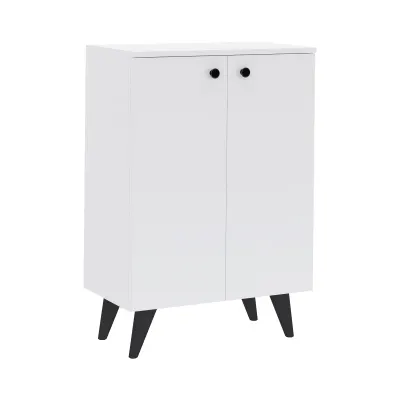 Pantofar Luton, 2 Usi, Alb, 62 x 35 x 90 cm