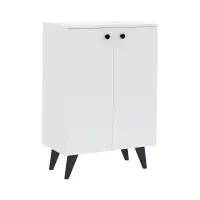 Pantofar Luton, 2 Usi, Alb, 62 x 35 x 90 cm