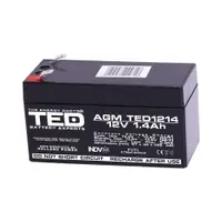 Acumulator AGM TED1214F1 12V 1.4Ah