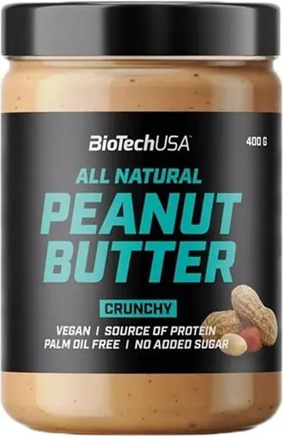 Peanut Butter Crunchy, 400 g, BioTech USA