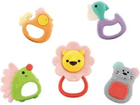 Set de zornaitoare pentru bebelusi Hola Toys - Animale de padure, 5 buc