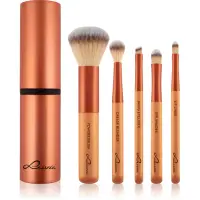 Luvia Cosmetics Travel Set set de pensule cu husă pentru călătorii Sunset Crush 7 buc