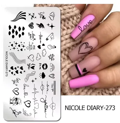Matrita metalica stampila Nicole Diary 273