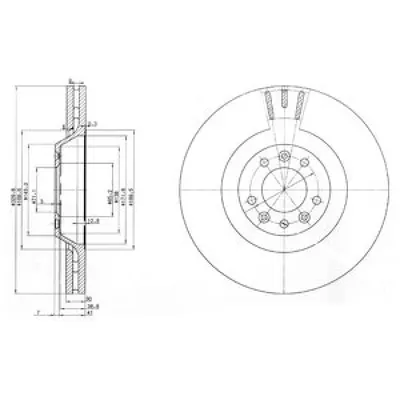 Disc frana DELPHI BG9844