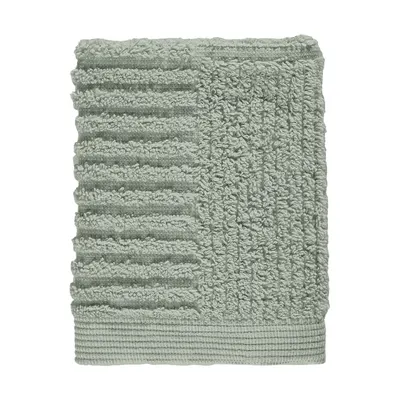 Prosop verde salvie din bumbac din frotir 30x30 cm Classic – Zone