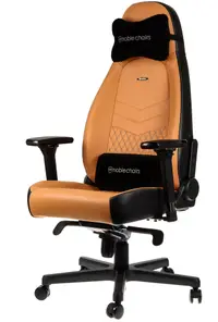 Scaun gaming noblechairs ICON - piele naturala, cognac/black