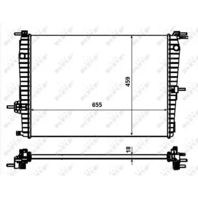 Radiator, racire motor NRF 53011