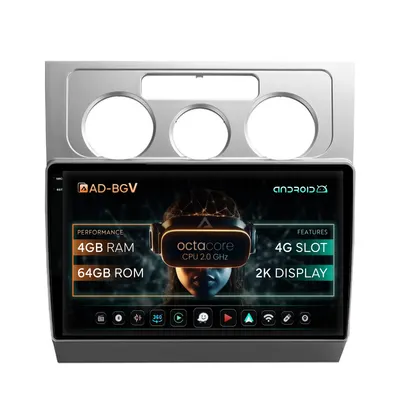 Navigatie Volkswagen Touran (2003-2010), Android, Z-Octacore 4GB RAM + 64GB ROM, 10.36 Inch - AD-BGV10004+AD-BGRKIT054