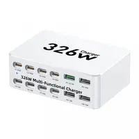 Incarcator Statie OEM WLX-818E, 326W, 3.25A, 4 x USB-A - 8 x USB-C, Alb