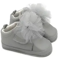 Pantofi pentru bebeluși Funny Baby - Premium, mărimea18, 8-12 luni, balerine, argintiu