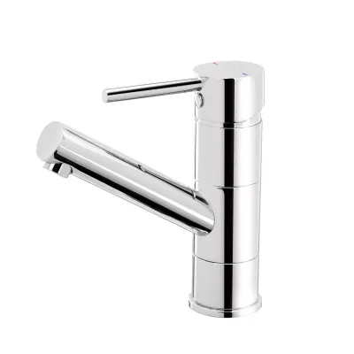 Baterie pentru lavoar cu ventil click-clack inclus, crom lucios, FDesign Flusso