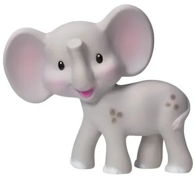 Jucărie de dentiție Infantino pentru bebeluși - Elefant, cauciuc natural