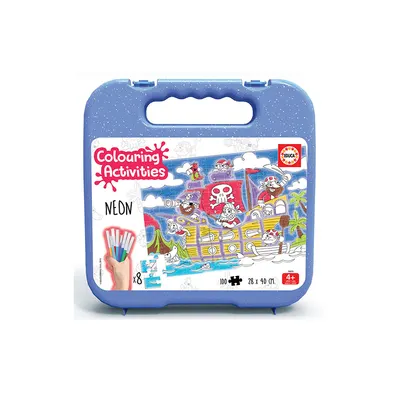 Puzzle de colorat cu 100 de piese