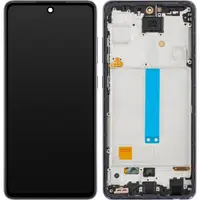 Display cu Touchscreen MP compatibil cu Samsung Galaxy A52 5G A526 / A52 A525 / A52s 5G A528, cu Rama, Negru