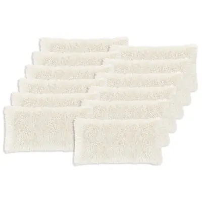 vidaXL Husă pentru pernă 12 pcs HEERLEN Alb 40 x 80 cm Fleece PV