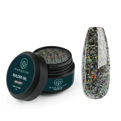Gel UV Constructie Unghii HEMA/TPO FREE, Marquise, Glitter BNG1209, 30 g