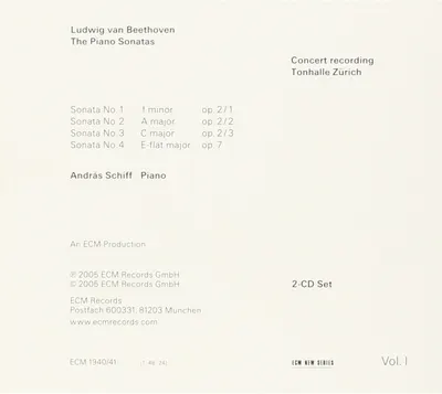 Ludwig van Beethoven: The Piano Sonatas, Volume I - Sonatas Opp. 2 And 7