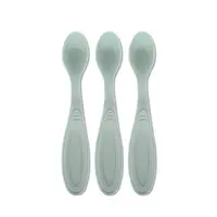 Set 3 lingurite Lorelli My Friend Iceberg Green margine rotunjita 6 luni+