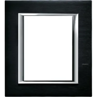 Rama+H1049:H1144 dreptunghiulara Axolute aluminiu lucios 3+3 module - Antracit