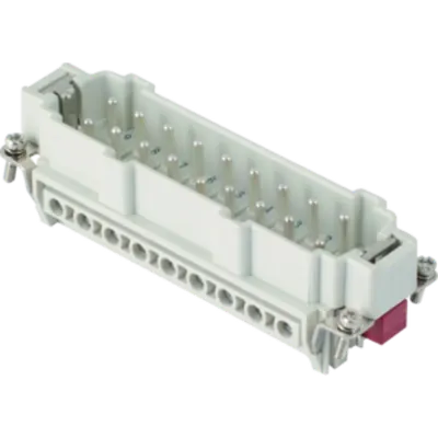 Conector Tata - 104x27 - 16p + 2p (aux) + E 16a 830v / 8kv / 3 - Șurub Connection - cu Plate - Gri