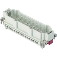 Conector Tata - 104x27 - 16p + 2p (aux) + E 16a 830v / 8kv / 3 - Șurub Connection - cu Plate - Gri