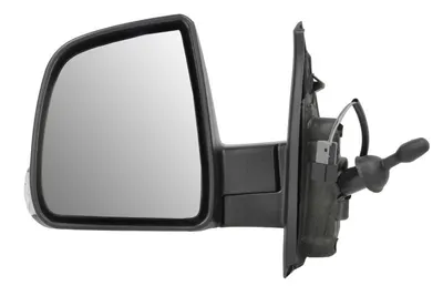 Oglinda laterala stanga potrivit FIAT DOBLO II; OPEL COMBO D 2014-2022 - (mecanica, convex, grund)