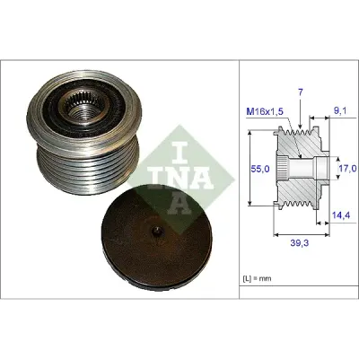 Sistem roata libera, generator INA 535 0142 10