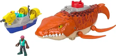 Set de joacă Fisher Price Imaginext - Mosasurus, cu efecte sonore