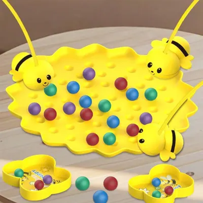 Joc interactiv Albinuță pentru copii, Tabla magnetica multifunctionala, Galben - Default Title