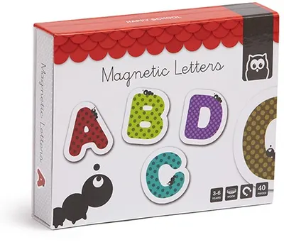 Litere magnetice Eurekakids, 40 piese