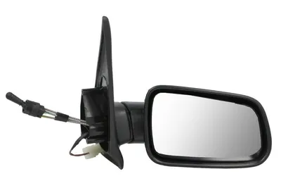Oglinda laterala Dreapta potrivit CITROEN ZX, ZX/HATCHBACK pana in 1999 - (mecanic, convexa, incalzita, crom)