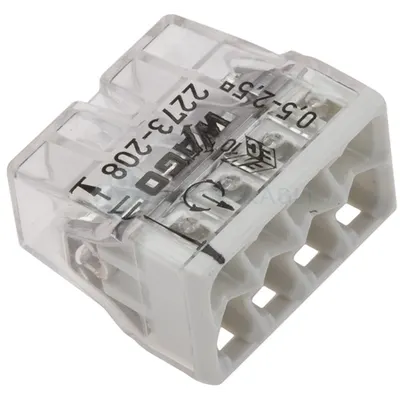 Clema rapida pentru conductori rigizi 8x0.5-2.5