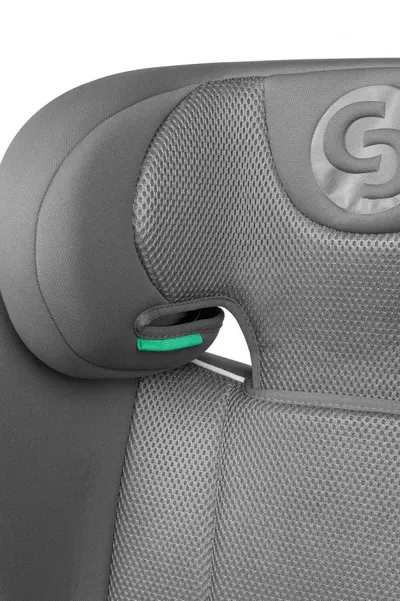 Scaun auto copii 2in1 Caretero Breezy Fix Grey I-Size 100-150 cm,fixare cu isofix,tetiera reglabila,spatar detasabil,sistem de ventilatie BreezeCool