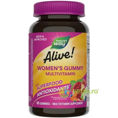 Alive Women’s Gummy Multivitamin 60 jeleuri Secom