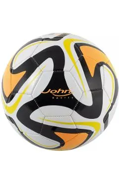 Minge de fotbal: Alb cu negru si portocaliu. John Sports