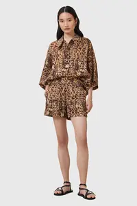 AllSaints pantaloni scurți din amestec de mătase CHARLI