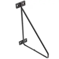 Suport Polita Model Bar, 210x170 mm, Finisaj Negru Mat